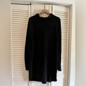 Athleta Black Hoodie Sweatshirt Dress